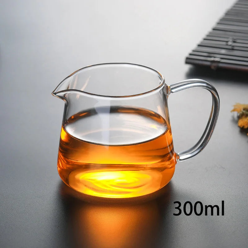DecorBites™ Glass Tea Pot Set with Infuser - Heat-Resistant Teapot & Fair Cup - Puer Tea Brewing Kit