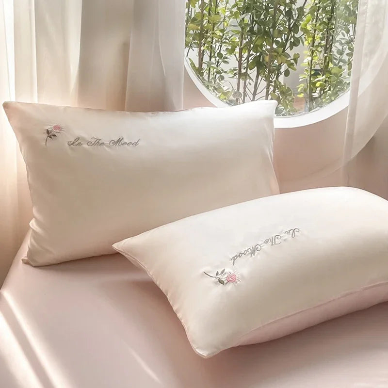 DecorBites™ Ice Silk Bedding Sets for Cool Summer Sleep. Skin-Friendly Quilt Cover for Adults & Kids.