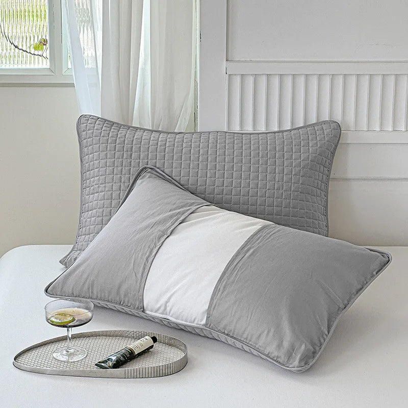 DecorBites™ Cotton Pillowcase: Breathable Pillow Core Cover for Ultimate Protection