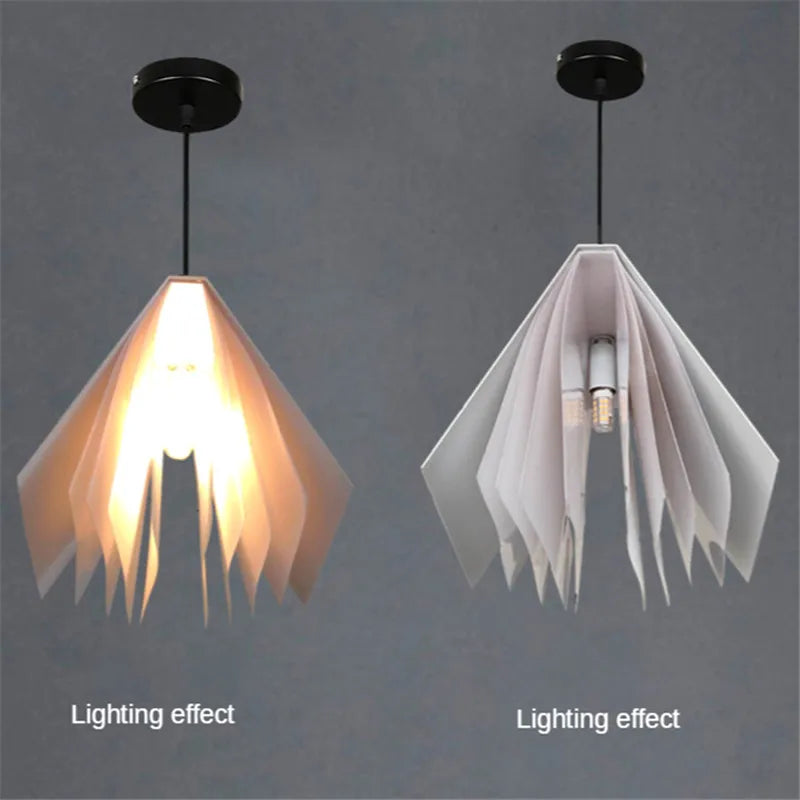DecorBites™ Book Pendant Lamp: Nordic LED Design for Living Room, Bedroom, Indoor Lighting