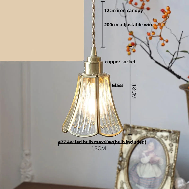DecorBites™ Glass Globe LED Pendant Light Fixture for Porch Kitchen Aisle, Adjustable Hanging Lamp