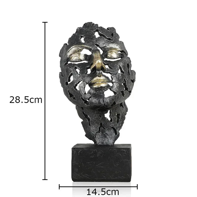 DecorBites™ Creative Thinker Modern Sculpture Decor Ornament for Desk and Room Aesthetics