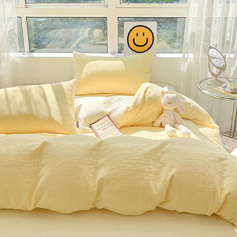 DecorBites™ Cotton Three-Layer 3Pcs Bedding Set - Soft, Breathable, and Comfortable