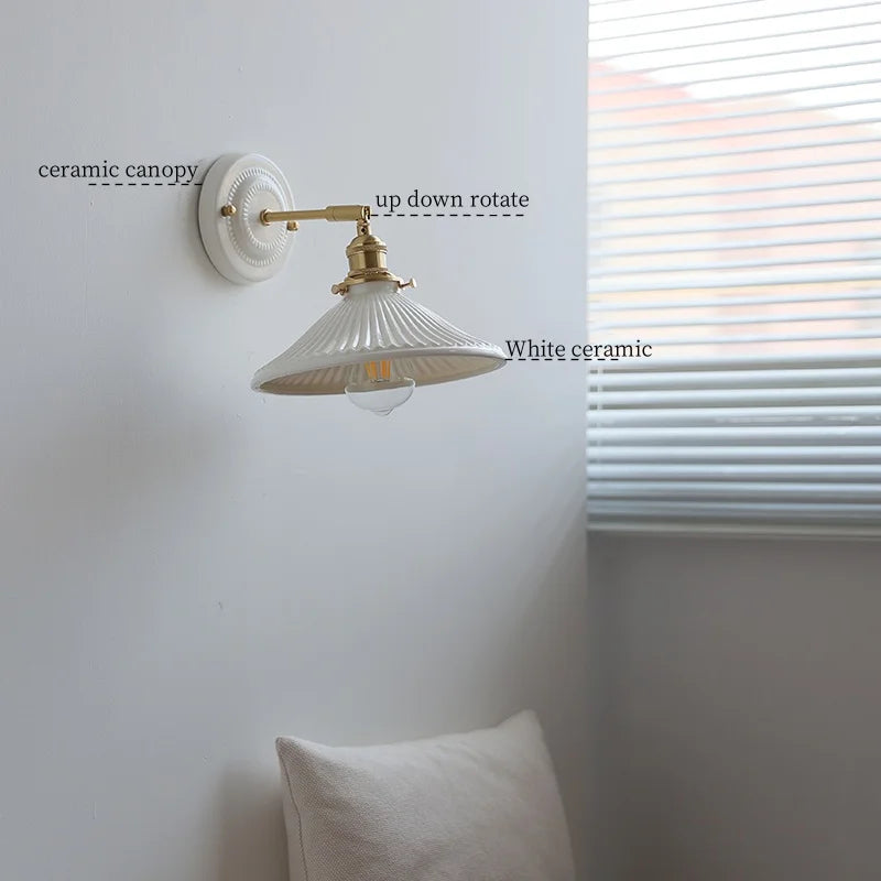 DecorBites™ Ceramic LED Wall Lamps - Minimalist Modern Nordic Design for Living Room, Bedroom, Mirror