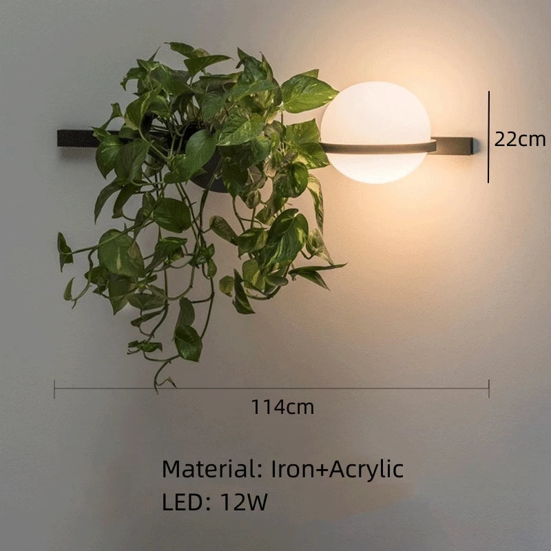 DecorBites™ Artificial Plant Pendant Light: Nordic DIY Sky Garden LED Hanging Lamp