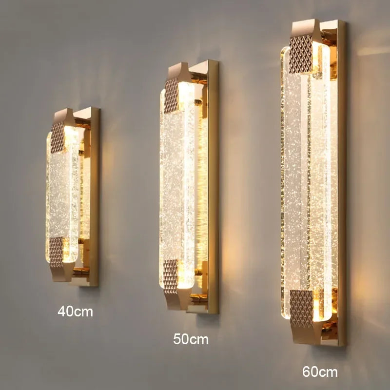 DecorBites™ Crystal Bubble Wall Lights - Elegant Living Room Bedroom Decor Wall Sconces