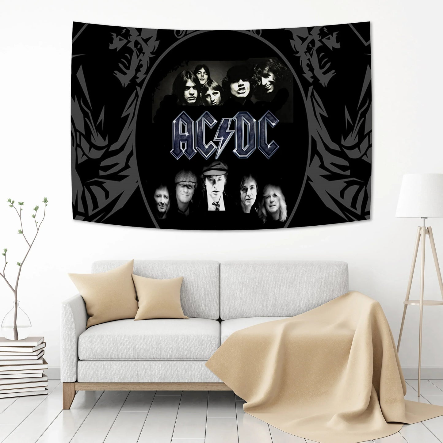 DecorBites™ AC/DC Band Tapestry Wall Hanging Room Decor for Aesthetic Home Decor