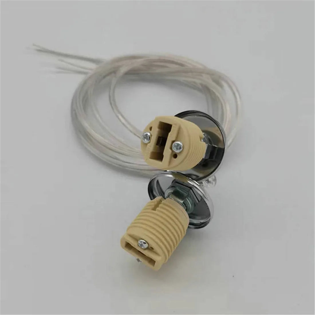 DecorBites™ G9 Ceramic Lamp Thread Holder with Cable Lead - 2PCS
