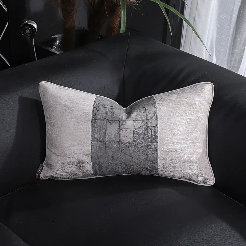 DecorBites™ Frosted Gold Satin Lumbar Pillow Covers - Luxe Sofa Cushion Cases