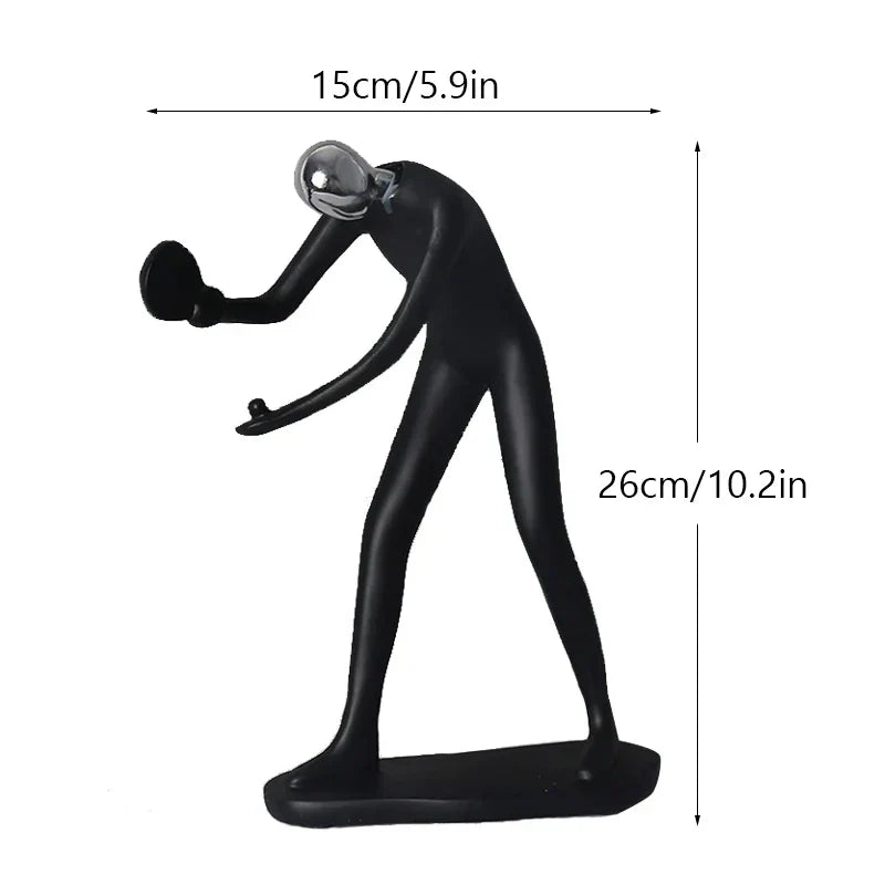 DecorBites™ Abstract Athlete Statue Sculpture for Home Office Decor