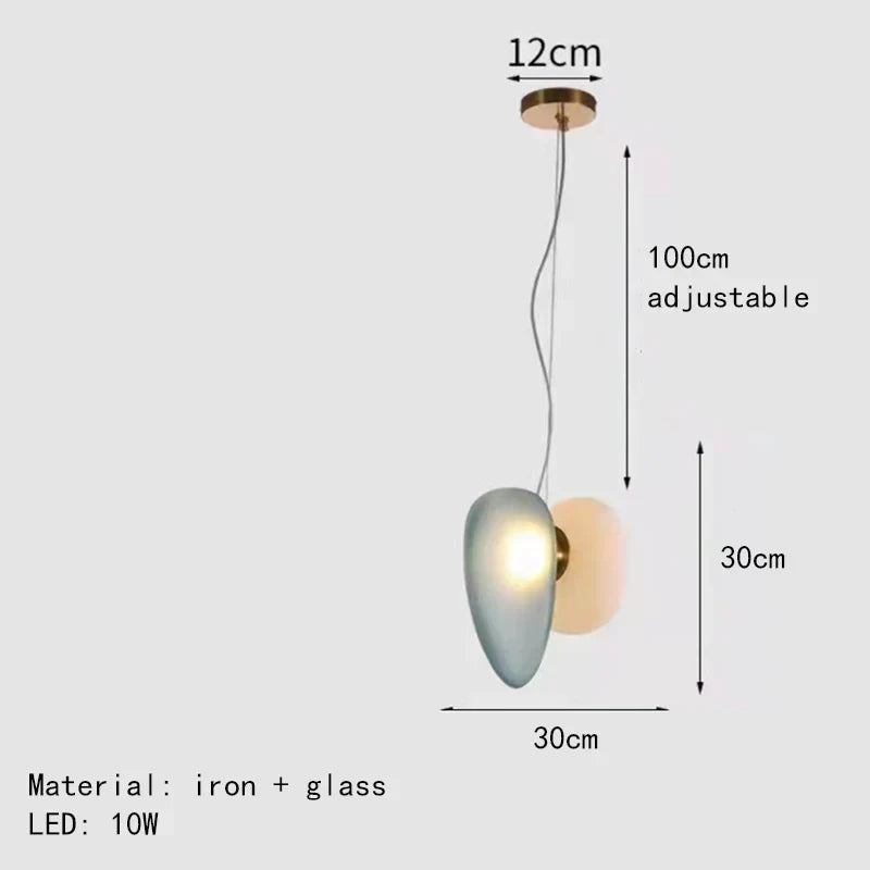 DecorBites™ Glass Indoor Pendant Lights for Dining Room Kitchen Bar Shop