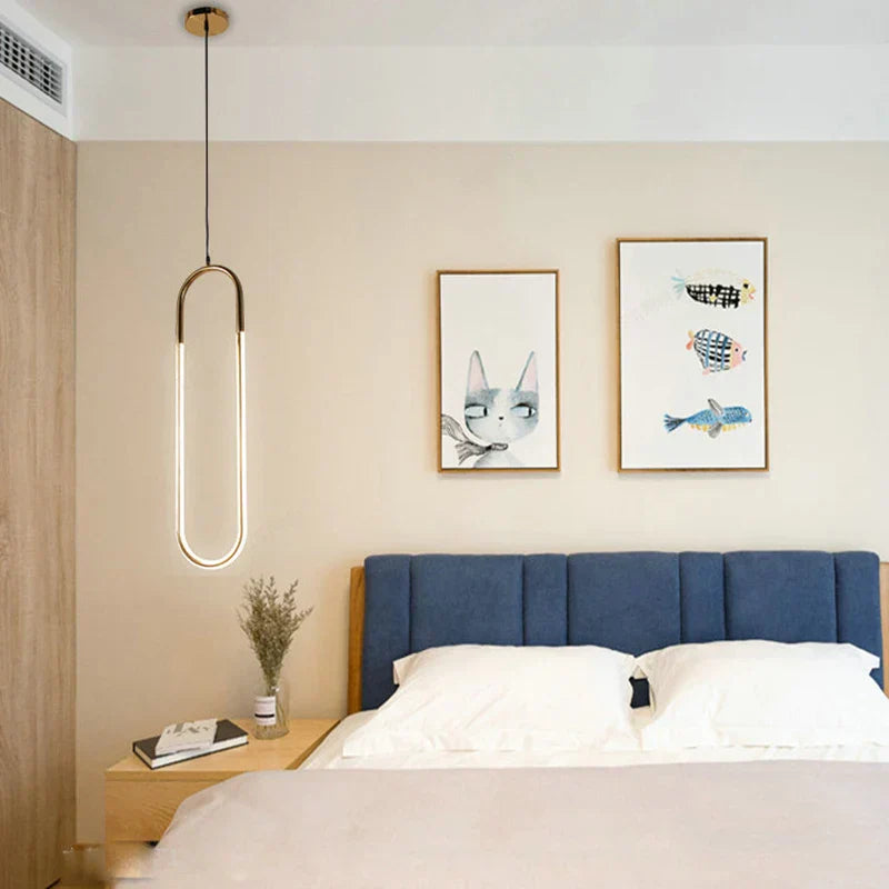 DecorBites™ LED U-shaped Bar Chandelier for Dining Living Bedroom - Nordic Minimalist Style