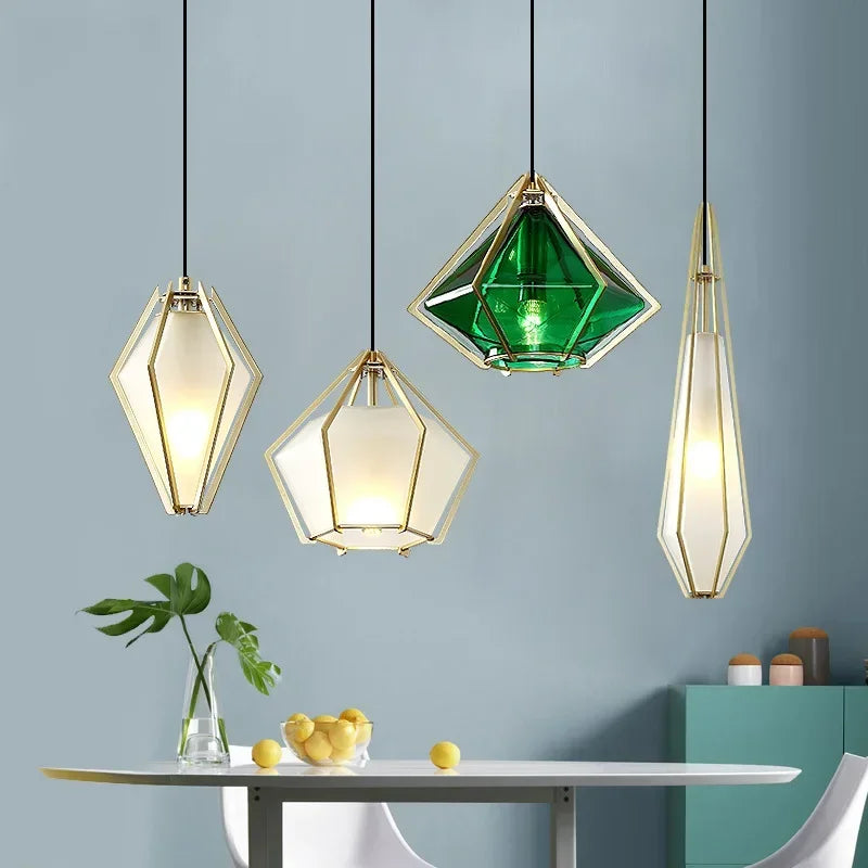DecorBites™ LED Glass Pendant Light for Home, Cafe, Bar | Modern Designer Art Lamps