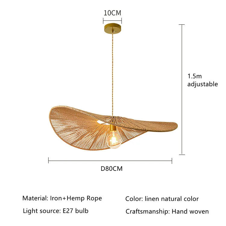 DecorBites™ Bamboo Wabi Sabi Chandelier Pendant Lights