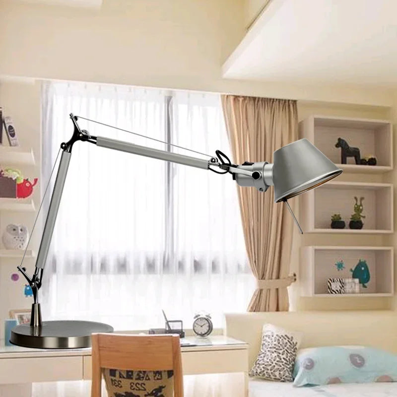 DecorBites™ Double Arm Clip Table Lamp Little Girl in Straw Hat Modern Simple Design