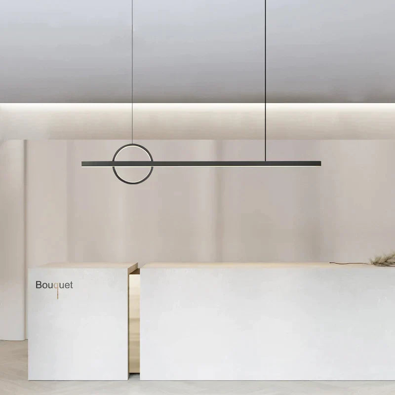 DecorBites™ Geometric Copper Chandelier: Minimalist Atmosphere for Bars and Restaurants