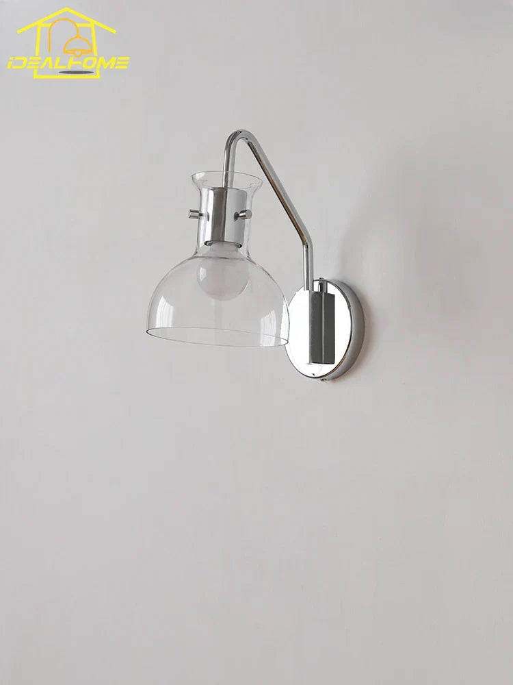 DecorBites™ Bauhaus Glass LED Wall Lamp Iron Art Decor for Bedroom Living Room