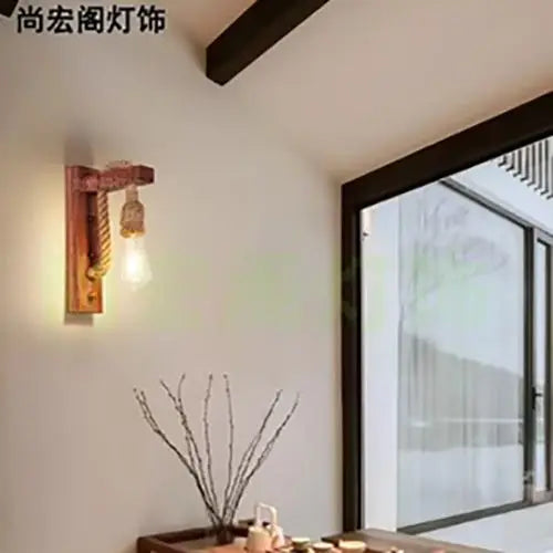 DecorBites™ Bamboo Wicker Wall Lamp E27 Chandeliers Hand-Woven Room Decor Light Fixtures
