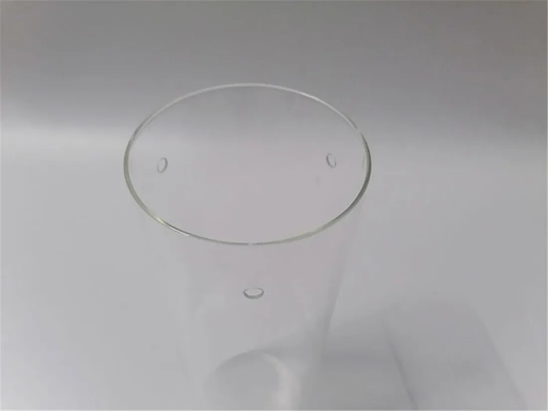 DecorBites™ Cylinder Glass Hurricane Lamp Shade with 3-Hole Design