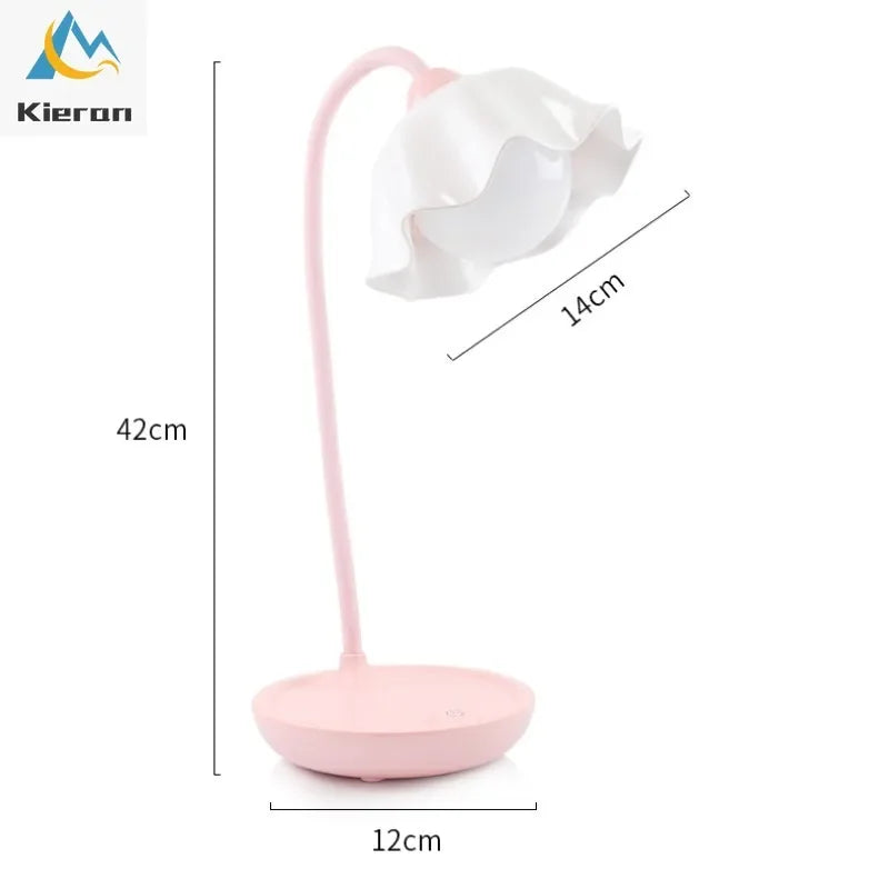 DecorBites™ Lotus Floor Lamp: Modern LED Desk Lamp for Bedroom Study Living Room