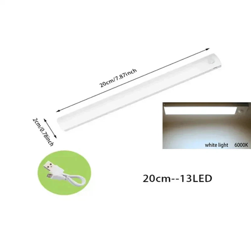 DecorBites™ LED Motion Sensor Cabinet Light: Dimmable Rechargeable Nightlight