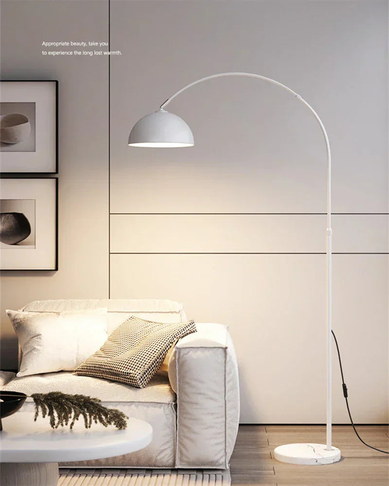 DecorBites™ LED Marble Base Floor Lamp for Modern Living Room & Bedroom Lighting