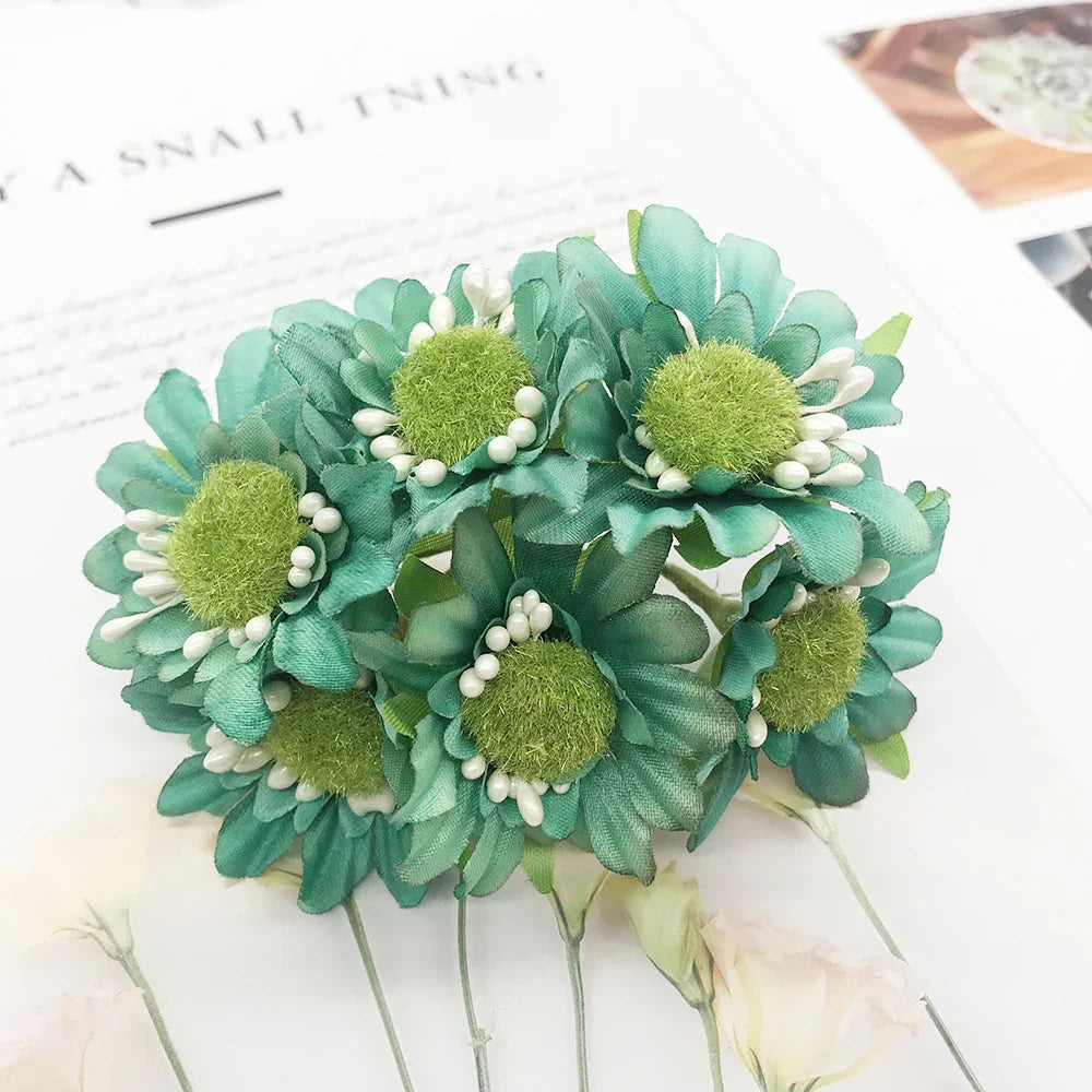 DecorBites™ Blue Flower Stamen Berries Bundle for DIY Wedding Cake Decor