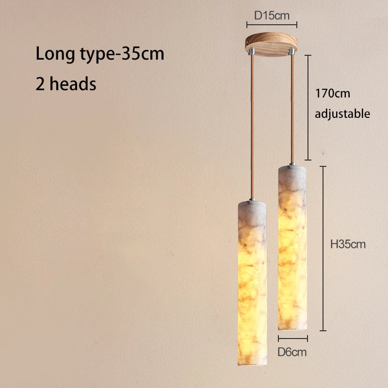 DecorBites™ Cream Marble Chandelier Pendant Light for Luxury Bedroom and Bar Counter