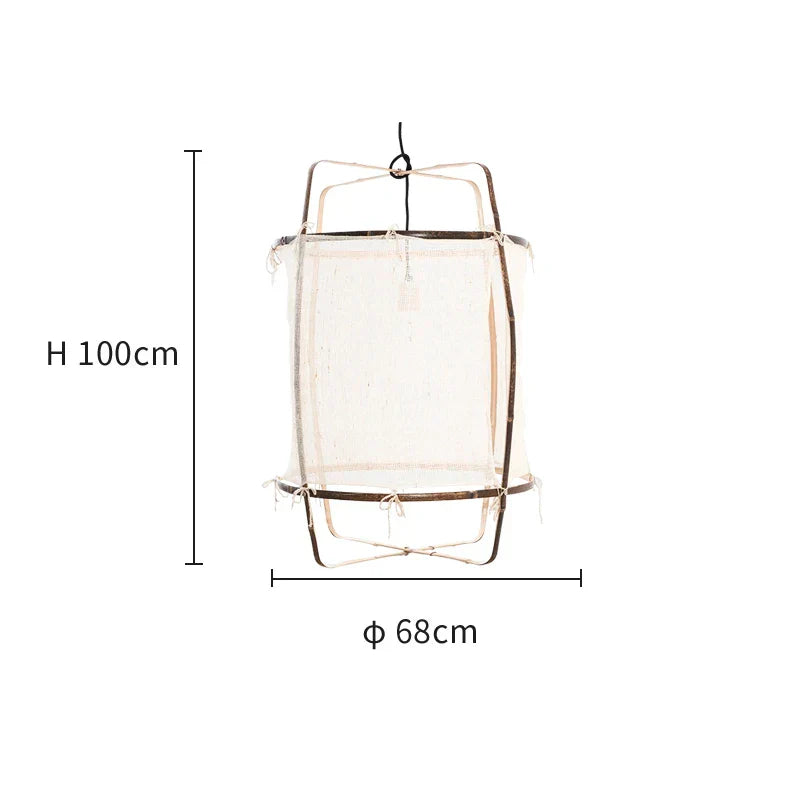 DecorBites™ Linen Cloth Pendant Light: Elegant Bohemian Fabric Chandelier for Home, Restaurant, Hotel