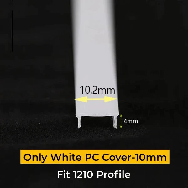 DecorBites™ LED Strip Channel Diffuser for Flexible Replaceable LED Aluminum Profile Light Cover