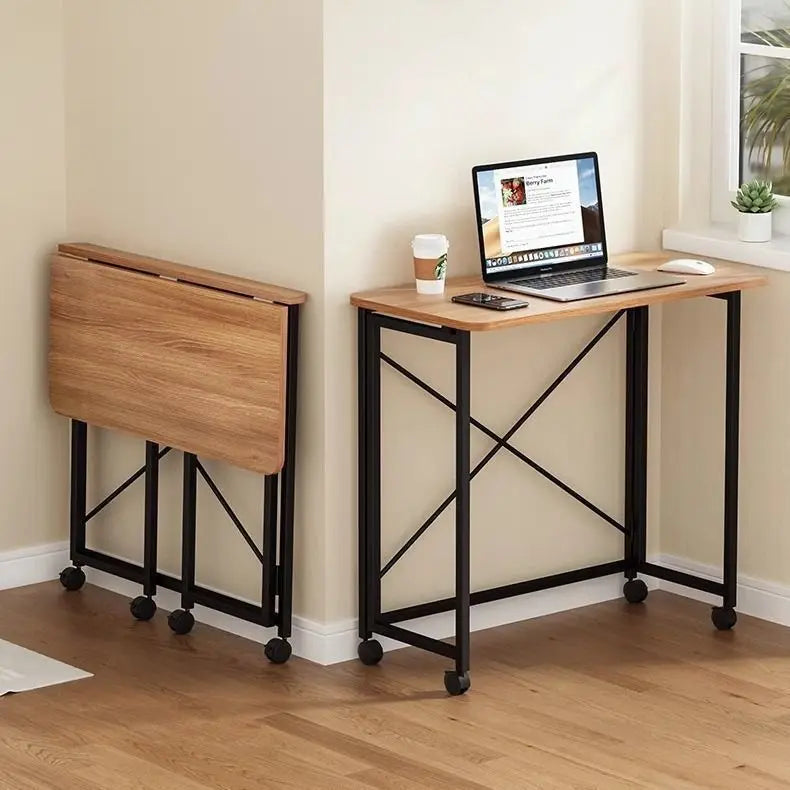 DecorBites™ Compact Foldable Table: Removable, Space-Saving, Portable, No Installation Rectangular Model