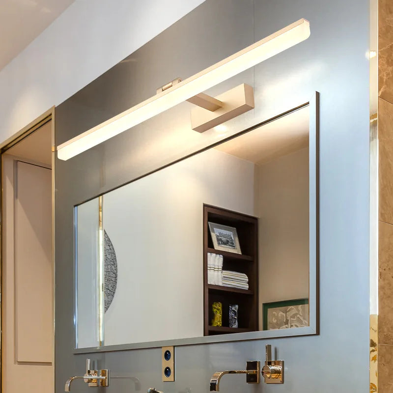 DecorBites™ LED Bathroom Vanity Light Gold Silver Black 40-90cm 220V