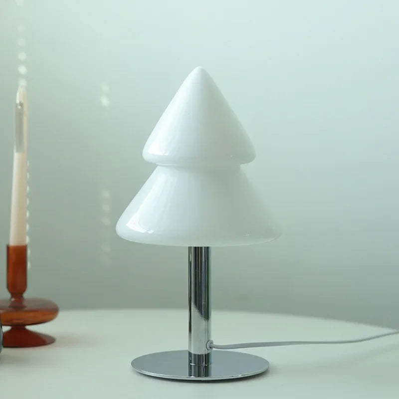 DecorBites™ Christmas Tree Glass Table Lamp for Living Room & Bedroom Decor