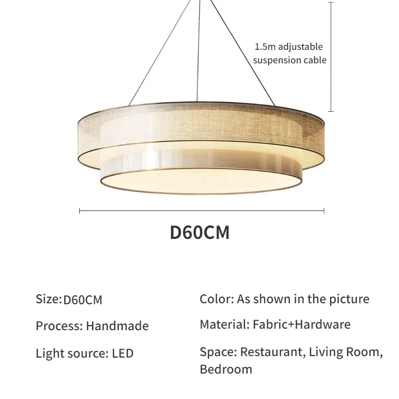 DecorBites™ Contemporary LED Round Pendant Light for Home Decor