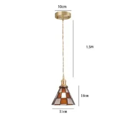 DecorBites™ Blue Glass Pendant Light for Bedroom Dinning Living Room