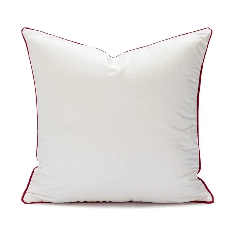 DecorBites™ Christmas Cartoon Candy Cushion Cover - Nordic Red Festival Patchwork Embroidered Design