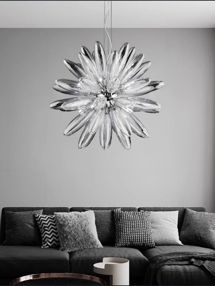 DecorBites™ LED Globe 2025 Chandelier in Chrome/Gold - Spectacular Lighting Fixture