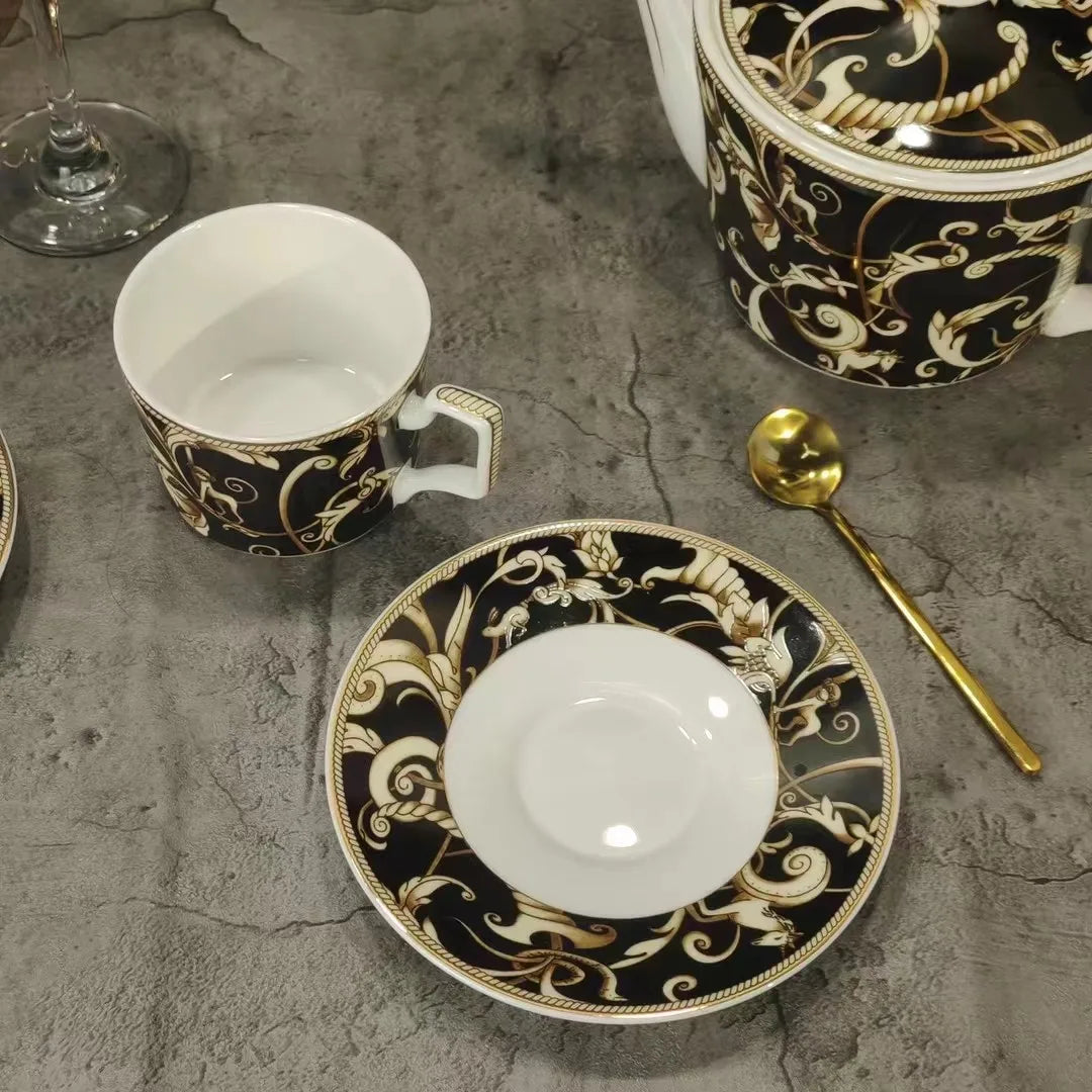 DecorBites™ Black Unicorn Series Kitchenware & Tableware Set