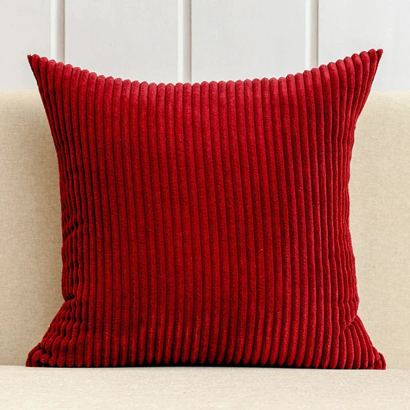 DecorBites™ Corduroy Striped Cushion Cover 30-60cm Soft Comfortable Throw Pillow Case Home Decor