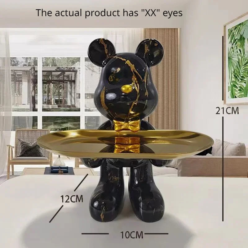 DecorBites™ Graffiti Bear Statue Ornament for Modern Home Decor