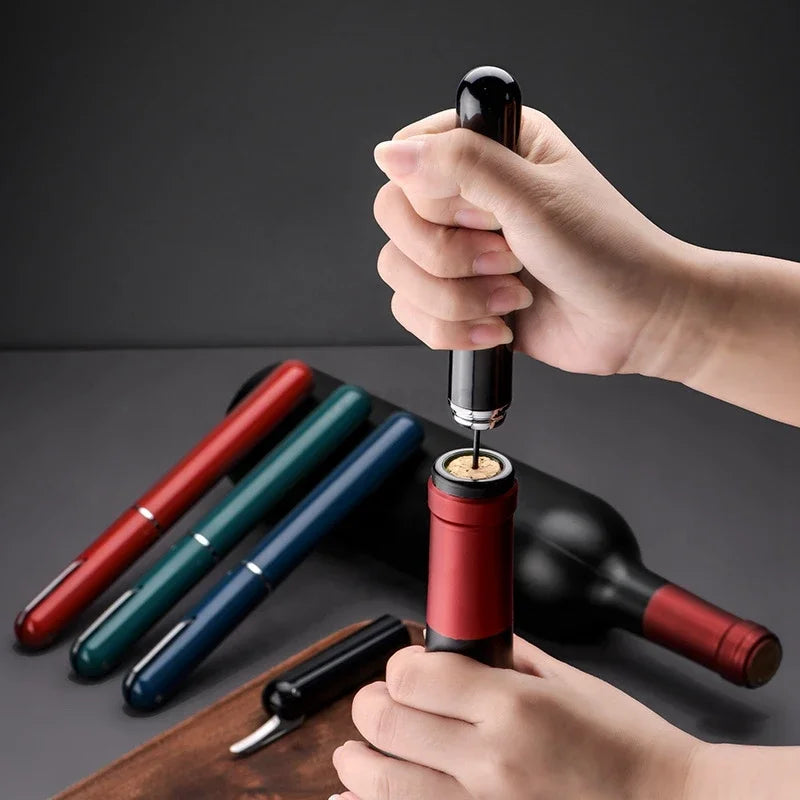 DecorBites™ Air Pump Corkscrew Pin Cork Remover & Bottle Opener Kit
