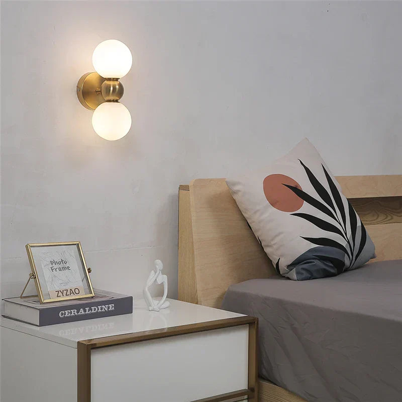 DecorBites™ Glass Ball Wall Lamps: Modern Bedroom & Living Room Lighting Fixtures