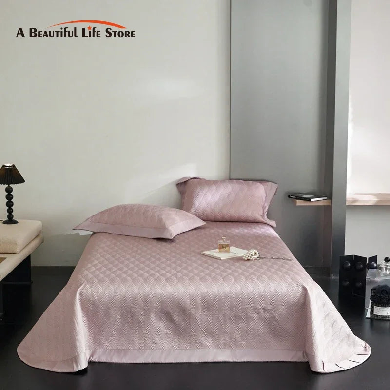 DecorBites™ Cool Lyocell Fiber Quilted Bedspread Set with Pillowcase