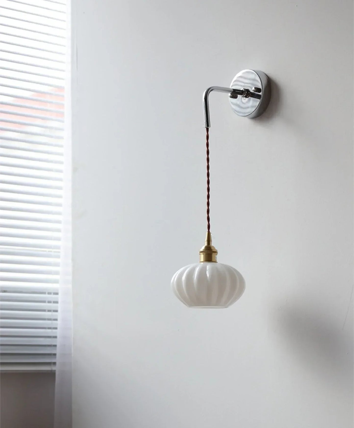 DecorBites™ LED Glass Wall Light Fixture Bedroom Aisle Study Modern Adjustable Bedside Lamp