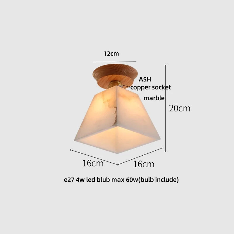 DecorBites™ Blue Hollow-out Ceramic LED Ceiling Lamp