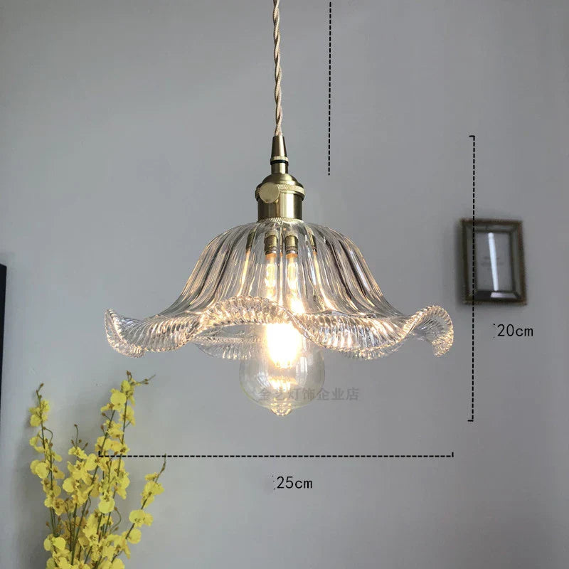 DecorBites™ Diamond Amber Glass LED Pendant Lights - Nordic Modern Hanging Lamp