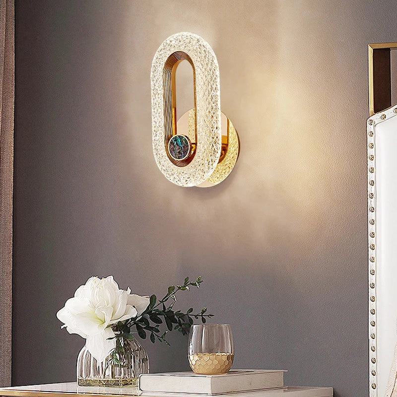 DecorBites™ Crystal LED Wall Lamp: Modern Nordic Sconces for Living Room Bedroom Decor