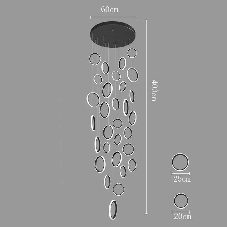 DecorBites™ LED Pendant Lights: Modern Minimalist Hanging Chandelier for Living & Dining Room