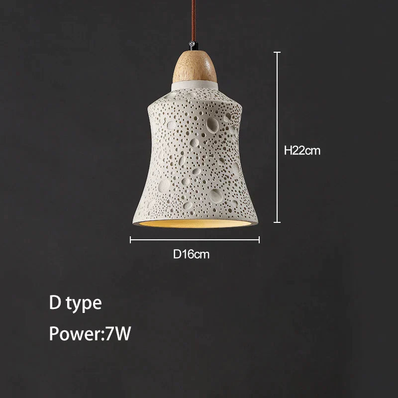 DecorBites™ Concrete Ceiling Hanging Pendant Chandelier for Bedroom, Restaurant, and Bar