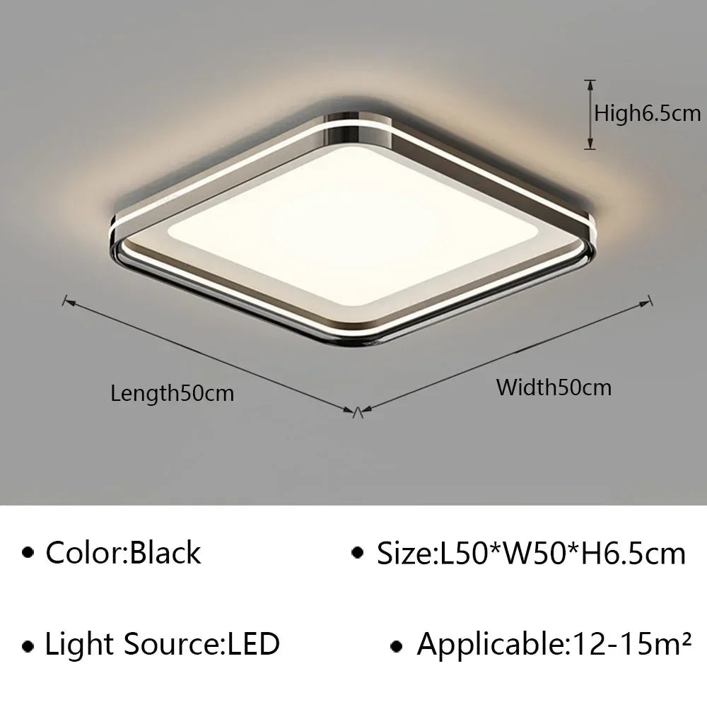 DecorBites™ Geometric LED Ceiling Lamp Chandelier for Living Dining Room Study Bedroom Aisle Balcony